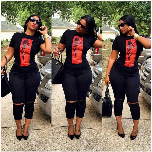 Women Fashion Short Sleeve Print Bandage Top Casual Pants Set Club Jumpsuit 2pc