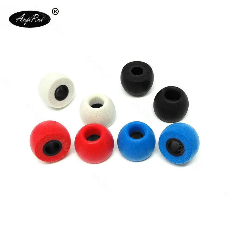 

2 pcs/1 pairs ANJIRUI TS400 black M Caliber Ear Pads/cap 4.9mm memory foam eartips for in-ear earphone tips sponge Ear cotton