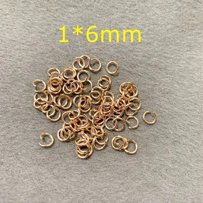 6mm gold 4 мм 5 мм 6/7/8 мм роза цвета: золотистый, серебристый из нержавеющей стали, открытые соединительные кольца для ключей разъемы ручной самодельные Украшения, Аксессуары 100 шт - Цвет: 6mm gold