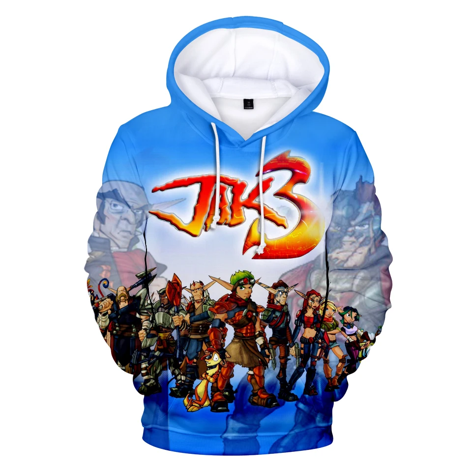 JAK 3D толстовки Мужские Женские аниме дизайн с длинным рукавом Толстовка модные толстовки 3D толстовки JAK DAXTER 3 толстовки толстовка для