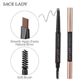 

SACE LADY Makeup Eyebrow Pencil Professional Eye Brow Pen Make Up Tint Waterproof Eyebrow Paint Shade Natural Eyes Cosmetics