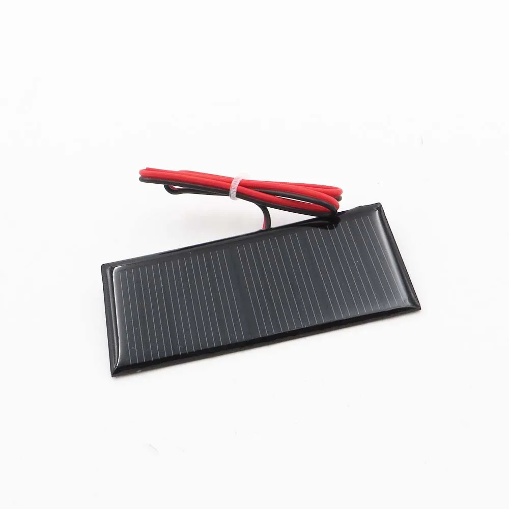 5,5 V 70mA 0,39 ватт солнечная панель поликристаллического кремния DIY зарядное устройство маленькая мини солнечная батарея кабель игрушка 5,5 V Вольт 5v