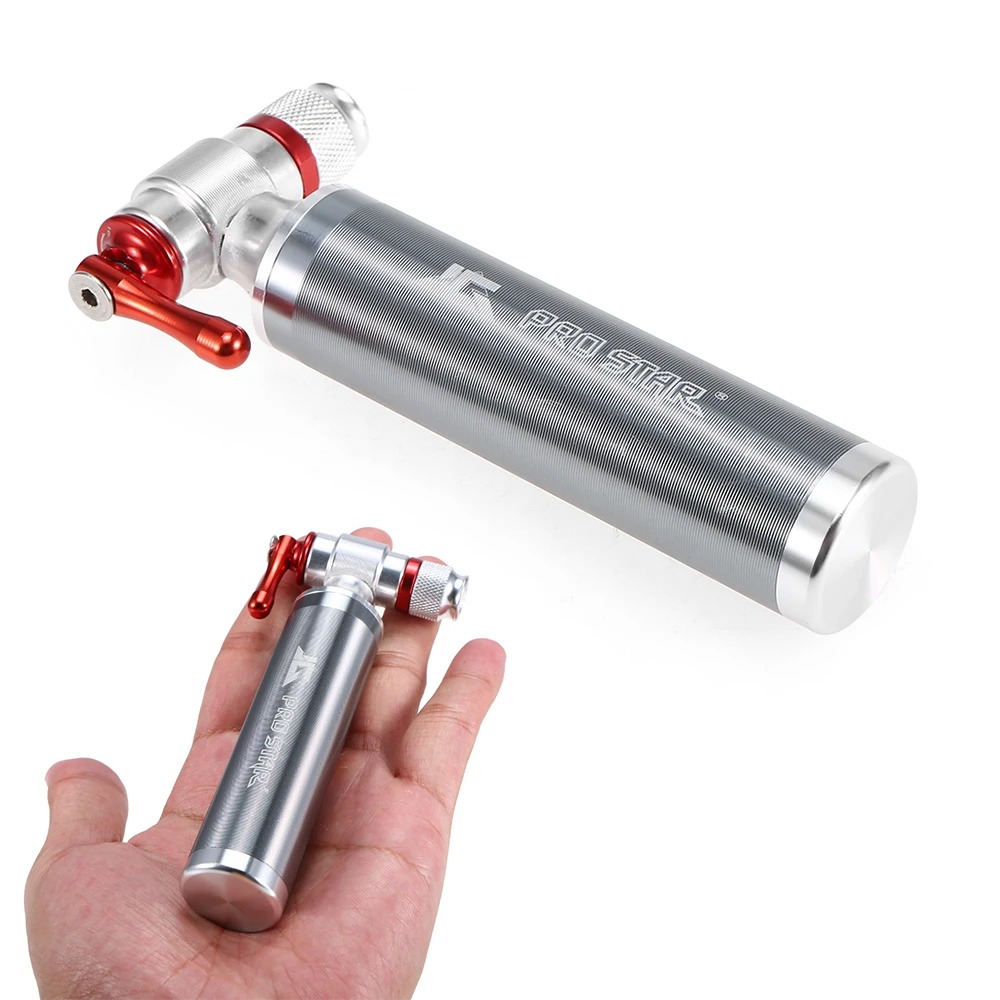 

Bike Manual Inflator Bicycle Cycling CO2 Tire Inflator Portable Presta Schrader Twin Valve Emergency Inflator
