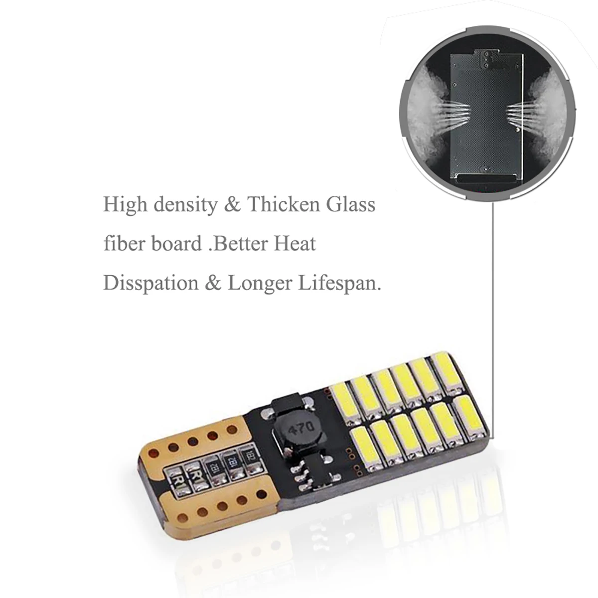 JOGMACHINE T10 24smd светодиодный ная лампа для автомобиля CANBUS без ошибок 4014 12 В 24