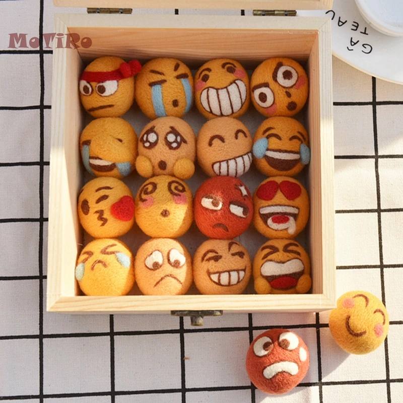 MoTiRo, серия Emoticon, не законченный войлочный материал, сделай сам пакет, шерстяной войлок для автомобиля кулон/украшения/подарок ручной работы/комплект