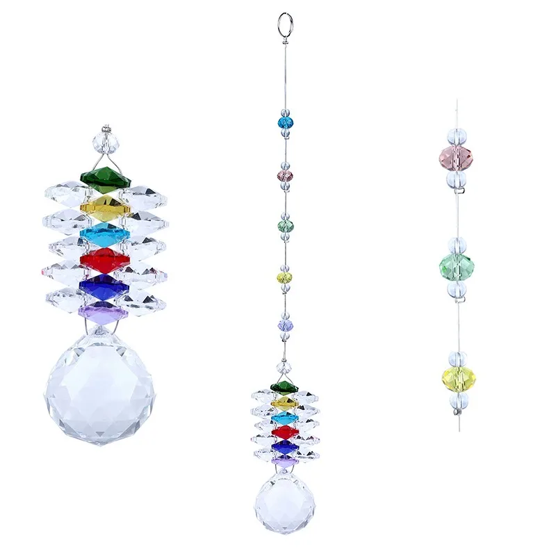H& D чакра Suncatcher подвесная люстра хрустальный шар призмы фэншуй Радужная Подвеска Коллекция производитель домашний Декор автомобиля Шарм