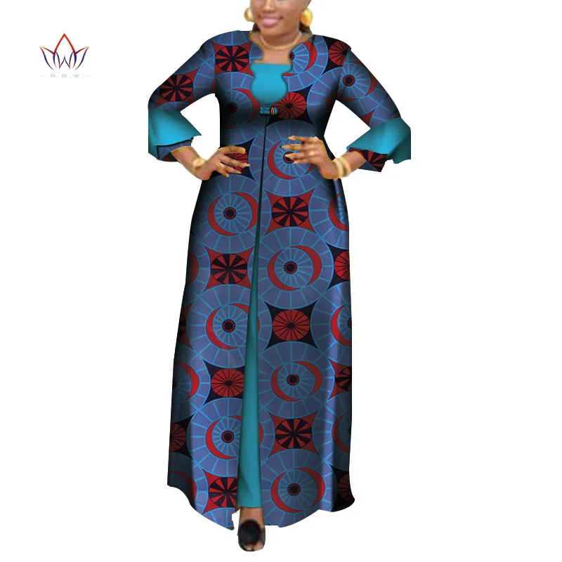 Vestidos африканские платья для женщин 2019 Дашики элегантное праздничное платье Большие размеры Srapless традиционные африканские одежда WY3880