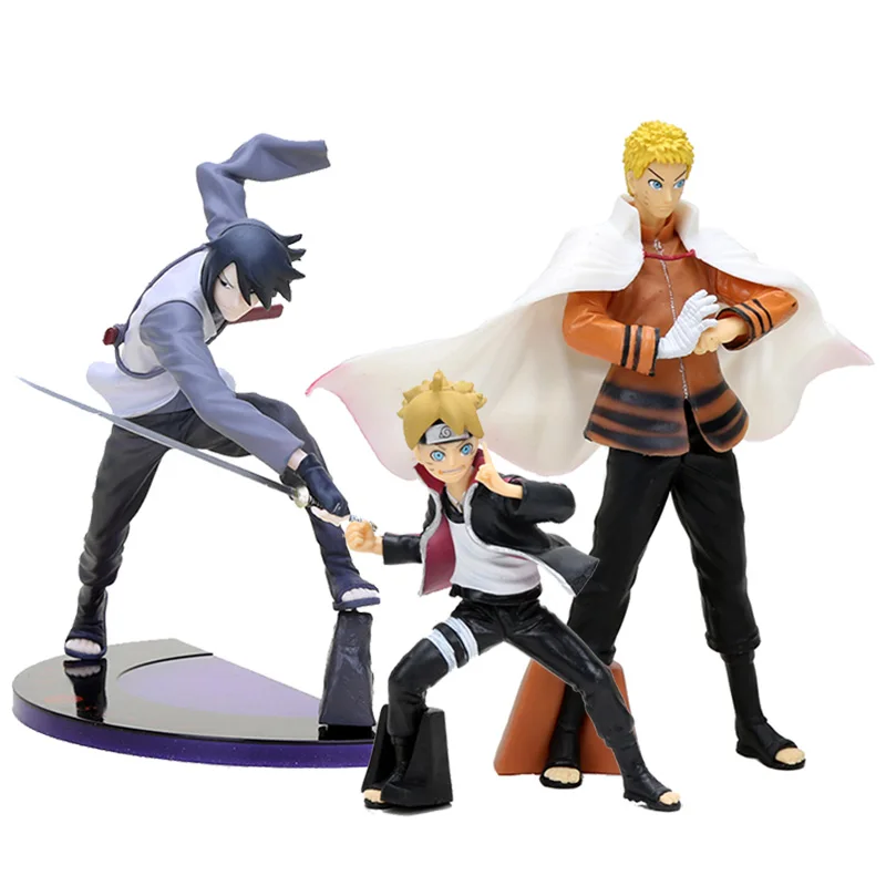 Героя аниме Наруто боруто Следующего поколения Uzumaki Naruto Саске ПВХ фигурка
