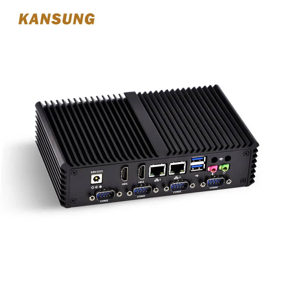 Мини ПК Linux Intel Core I5 I7 Dual LAN 6 серийный безвентиляторный брандмауэр AES NI