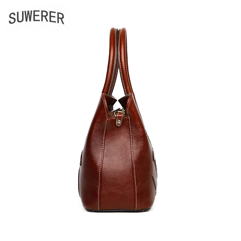 Suwerer Geprägte Luxus Überlegene Echtes Berühmte brown green Taschen Leder red 2019 Rindsleder Purple Frauen Handtaschen Neue black Marke Tasche rP7Hqrg