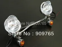 for Kawasaki Honda Driving Passing Turn Signal Spot Light Bar Vulcan 800 900 1600 1700 VT