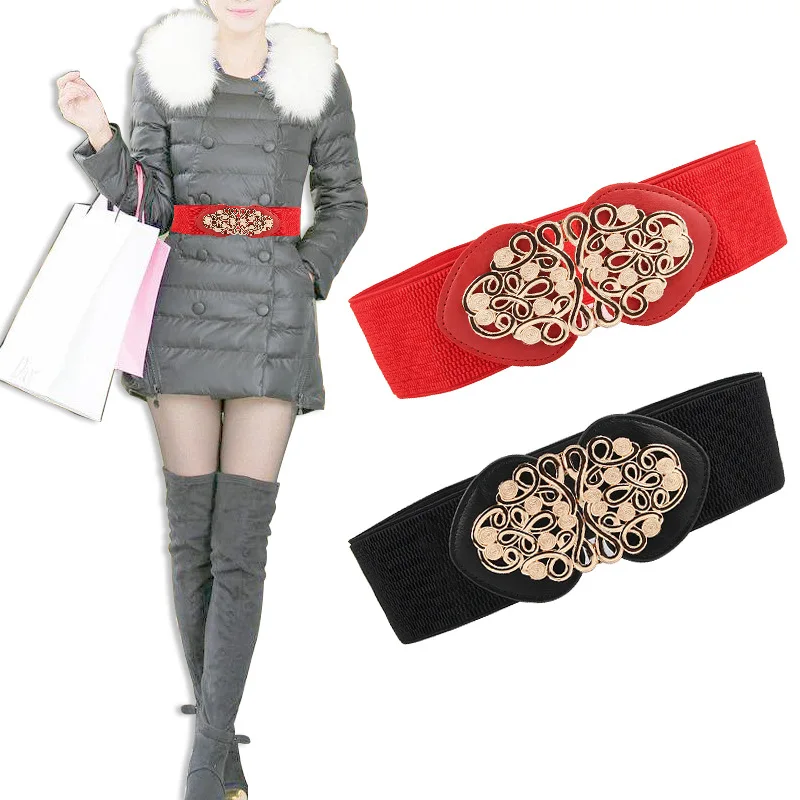 

Shuyanly New Retro Flower Decorative Belt Ladies Belt Dress Woven Belt Accessories