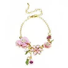 ENZE Новая мода цепь цветок декор дизайн изысканное ожерелье аксессуары для вечеринки по случаю Дня рождения для женщин