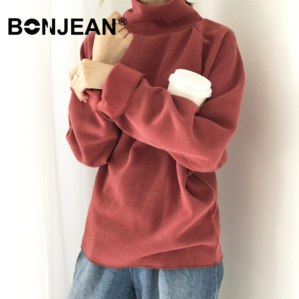 

Black Turtleneck Sweater Mujer White Pullover Women Long Sleeve Pull Femme Autumn Winter Top Sueter Mujer Streetwear Z262