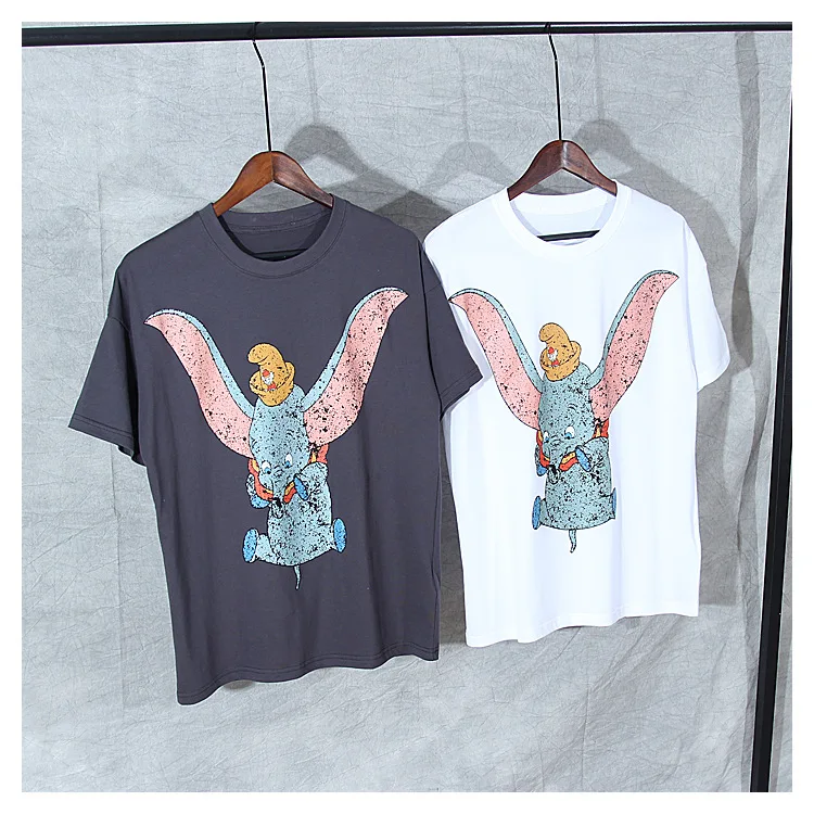 

New 2019 summer Men/women's cotton T shirts Chic women's cartoon pattern Tops Tee A341