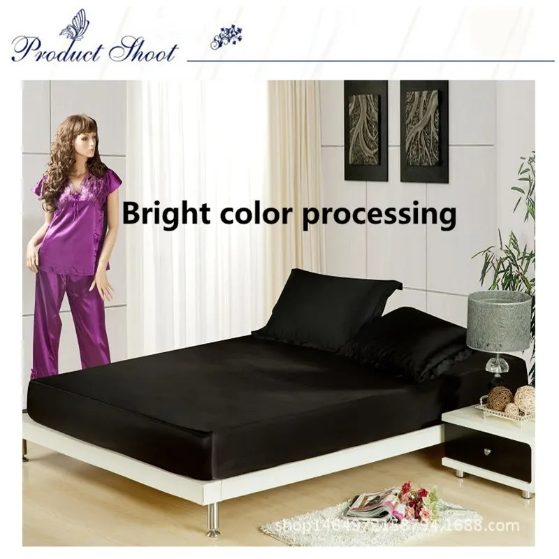 1pc 100Polyester Fitted Sheet Mattress Cover Printing Bedding Linens