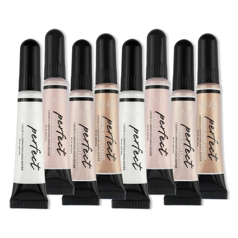 Hot Liquid Foundation Shimmer Brightener Concealer Primer Base Contour Makeup Face Highlighter Cream wyt77
