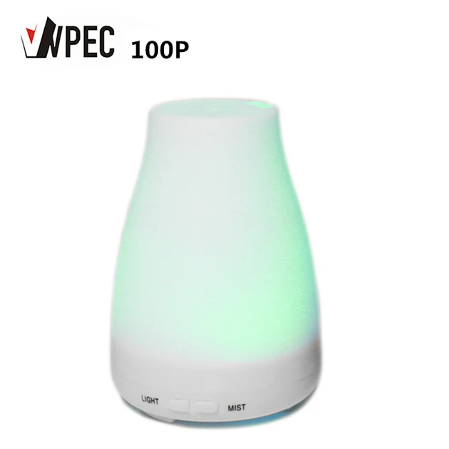 

VVPEC 100ML Diffuser Ultrasonic Air Humidifier With LED Lights Aromatherapy Essential Oil Aroma Diffuser