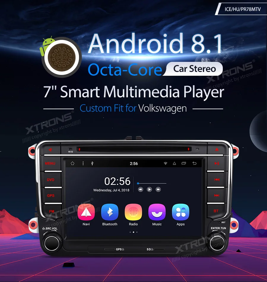 Flash Deal 7" Android 8.1 Oreo OS Car DVD Multimedia GPS Radio for Volkswagen Jetta 2005-2015 & Vento 2009-2015 & T5 Caravelle 2010-2015 1