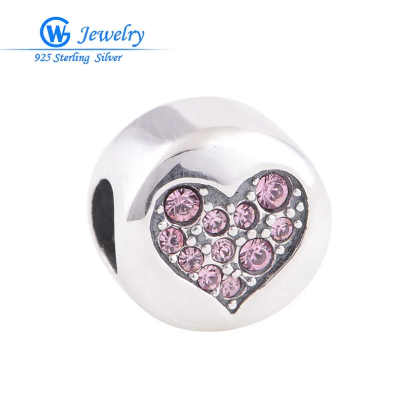 

New collecton love lucky charm European beads 925 sterling silver fits rainbow bracelts GW Fine Jewelry YZ346