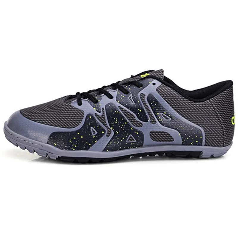 MAULTBY Men s Gray Black TF Turf Sole Outdoor Cleats font b Football b font Boots