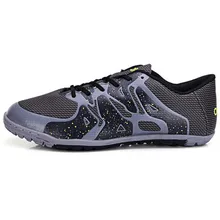 MAULTBY Men s Gray Black TF Turf Sole Outdoor Cleats font b Football b font Boots
