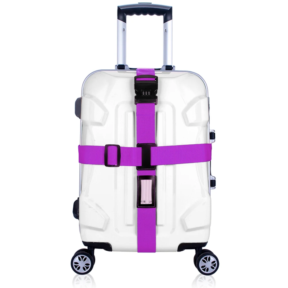 Ремешок для багажа крест пояса упаковка ленты регулируемый путешествия чемодан