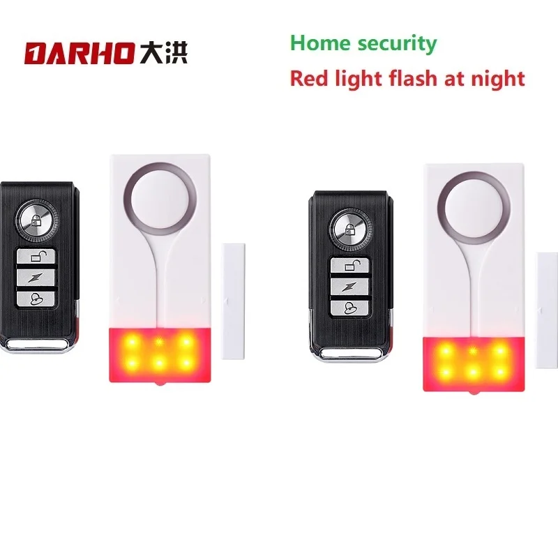 Darho 433 МГц, дверной, оконный вход, охранный датчик, сигнализация, ПИР, дверь, магнитная, Беспроводная сигнализация, система безопасности - Цвет: 2pcs