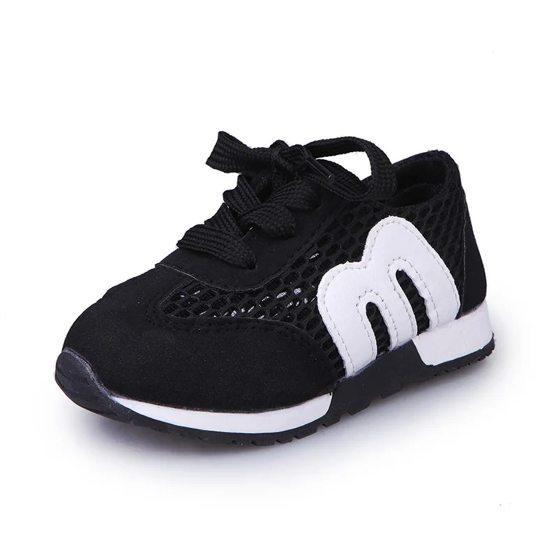 Children's M Alphabet Shoes Running Kids Shoes Sports Non slip Sneakers Track And Field Shoes