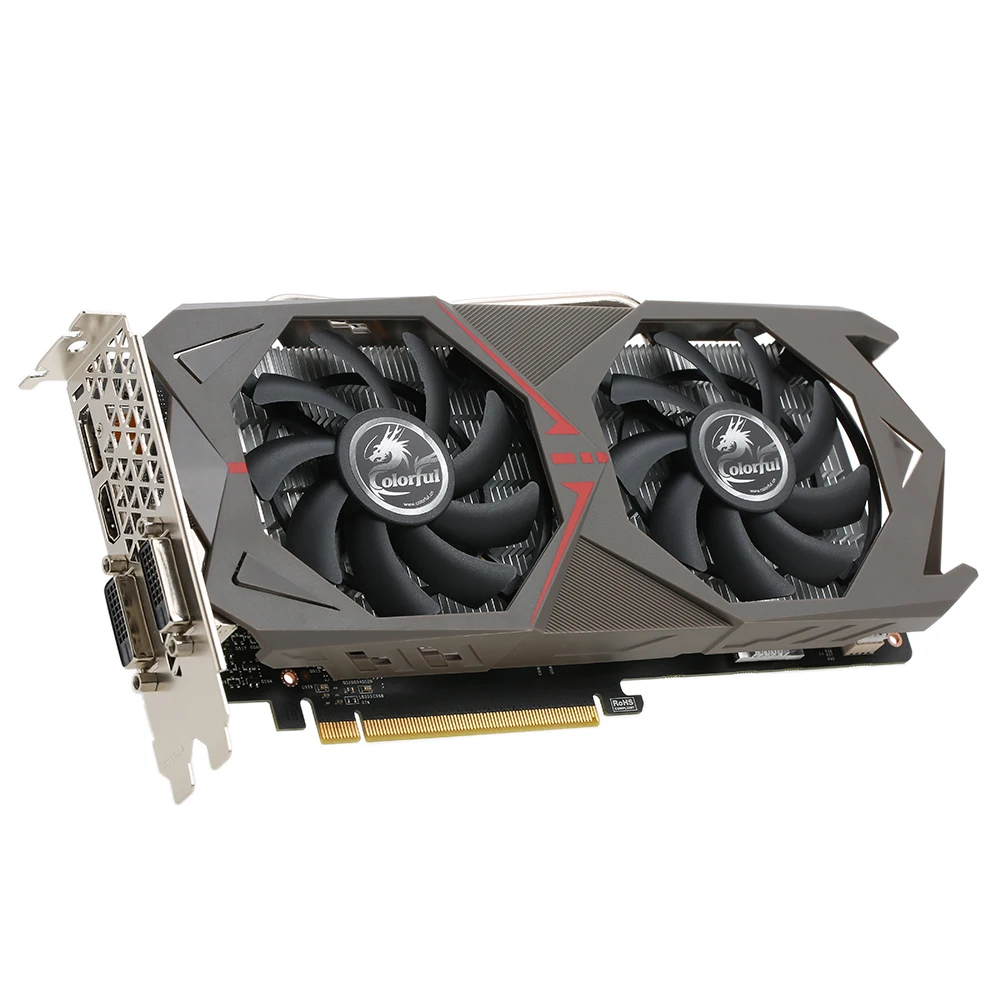 Цветная видеокарта GeForce GTX 1060 GPU 6 ГБ 192bit esport Гейминг GDDR5 6144 M PCI-E X16 3,0 Очки виртуальной реальности VR Ready видео Графика карты с 2 Вентилятор охлаждения