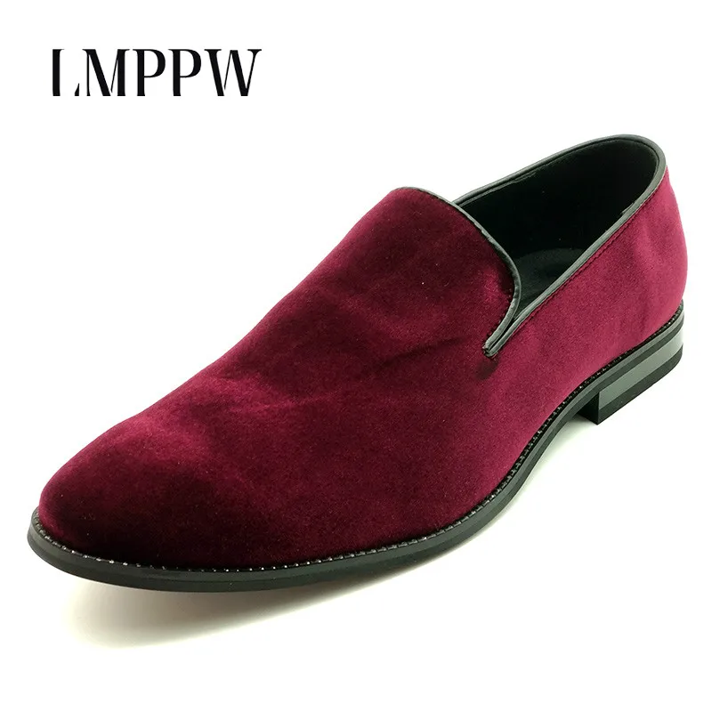 

High Quality Men Velvet Loafers Casual Driving Shoes Slip on Men Loafers Dress Party Wedding Shoes Comfortable Men Flat Shoes 8