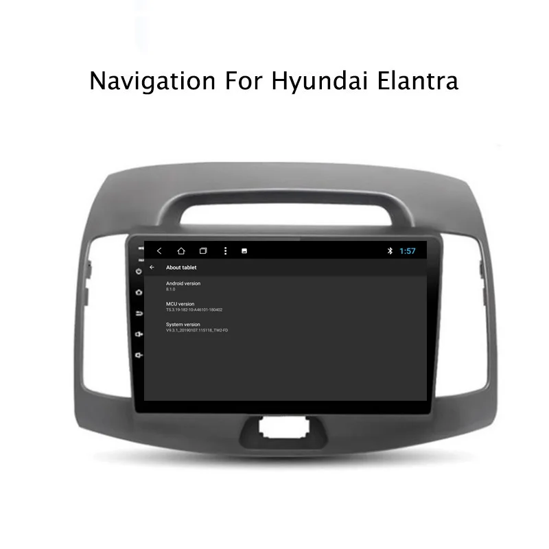 Sale NAVITOPIA 9inch 2G RAM 32G ROM Android 8.1 Car DVD Multimedia GPS Navigation for Hyundai Elantra 2008 2009 2010 5