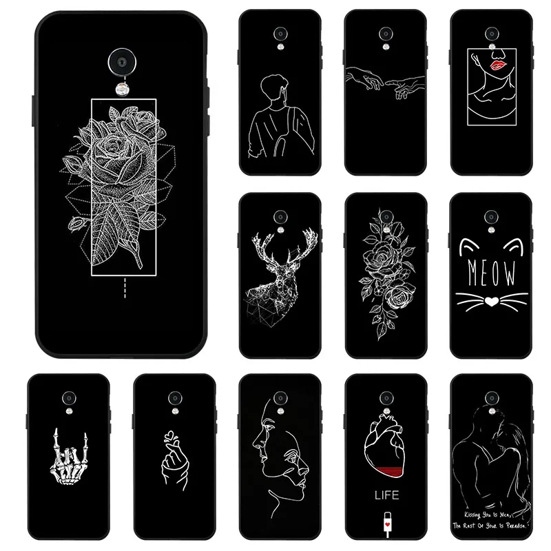 

For Meizu Meilan 5S Case For Meizu M5S Shockproof Silicone Back Phone Cover For Meizu M5S 5.2 "Cases Black cover