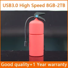 USB 3,0 Creativo Огнетушитель флеш-накопитель 3,0 Usb флеш-накопитель 64 ГБ 32 ГБ оперативной памяти, 16 Гб встроенной памяти, флеш-карты памяти Micro SD с адаптером 128 ГБ диск на ключе 512 подарок