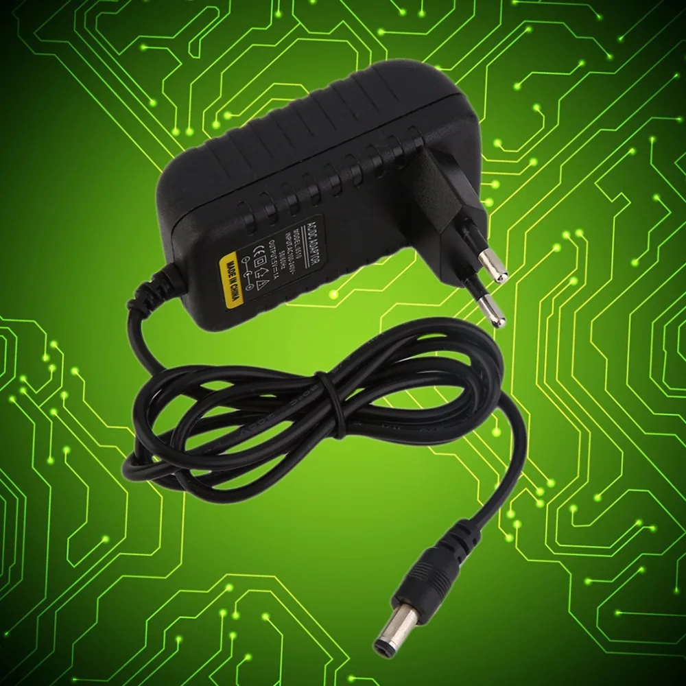  1 pc 2016 New EU Plug Converter Adapter AC 100-240V To DC 5V 1A Power Supply For 5050 Strip LED Wireless Router Audio/Video 