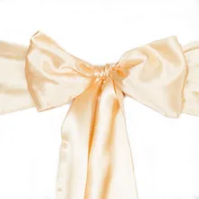 100 шт. сатиновая Cantelope элегантный стул пояса галстук-бабочка задний стол бегун для свадебной вечеринки Банкетный Декор