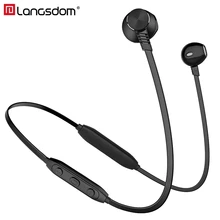 Langsdom L5Pro Bluetooth Earphone With Mic Wireless headsets Bluetooth Headphone Half In-ear Audi Sport fone de ouvido bluetooth sport bluetooth earphone running mp3 player headphone fm radio wireless headset voice prompt built in 8g fone de ouvido kulakllk