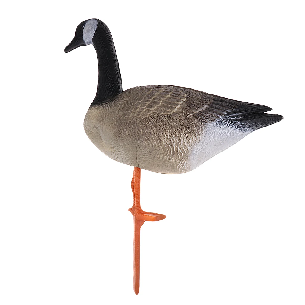 Durable Lifelike EVA Simulation Bait Goose Hunting Decoy Lawn Ornaments Eating Goose for Camping Hunting Tactical Accessories