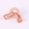 Juya High Quality Copper Clasps Connectors Micro Pave CZ Rhinestone Jewelry End Cap Clasp for Bracelet Necklace Making Findings ► Photo 3/6