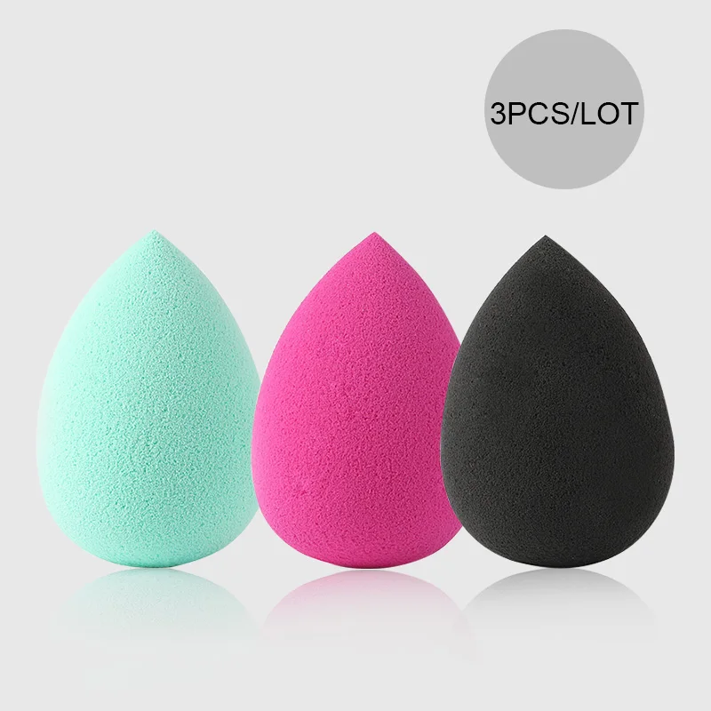 BT003-3PCS-08 ROSALIND, 3 шт./лот, набор спонжей для макияжа, пудра, пуховка, основа для лица, косметическая губка для мытья, набор спонжей для макияжа - Цвет: BT003-3PCS-08