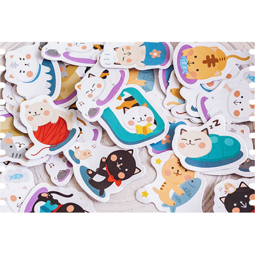 20 упак./лот дом кошка стикер украшения DIY Скрапбукинг наклейка Kawaii руководство Примечания декоративные наклейки s