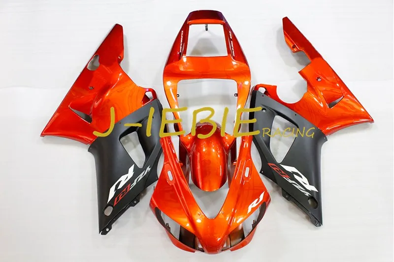 

Orange black Injection Fairing Body Work Frame Kit for Yamaha YZF 1000 R1 1998 1999