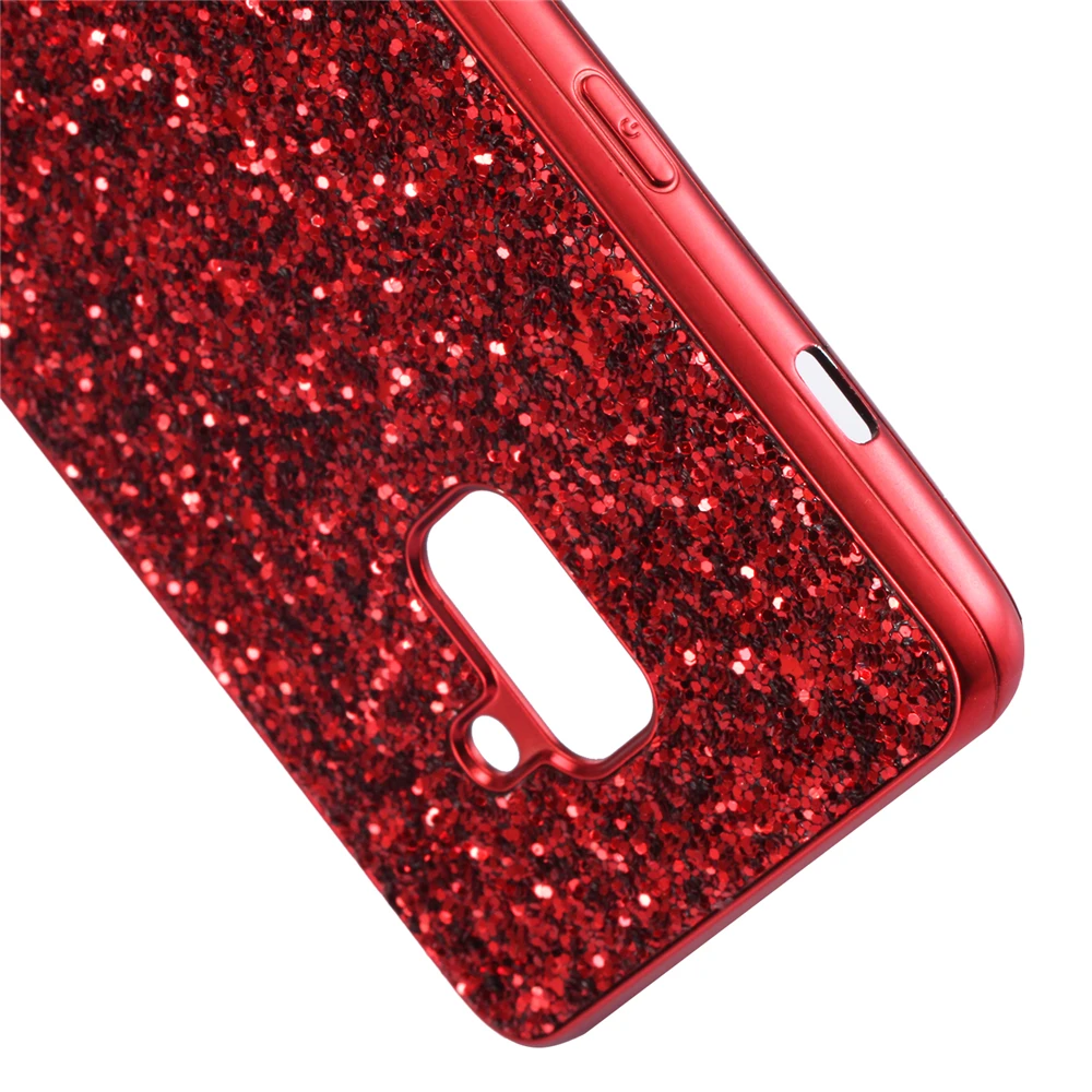 Роскошный блестящий чехол для Samsung Galaxy A9 A8 A7 A6 2018 противоударный с порошковой