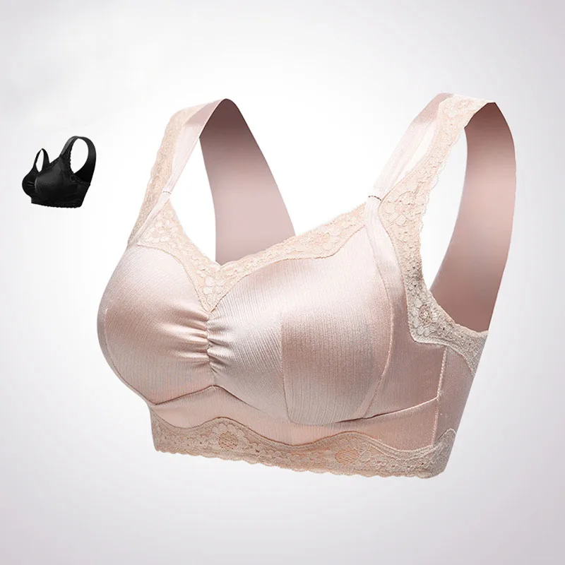 

No steel ring large size underwear received a full breast milk cup sleep gathered bra