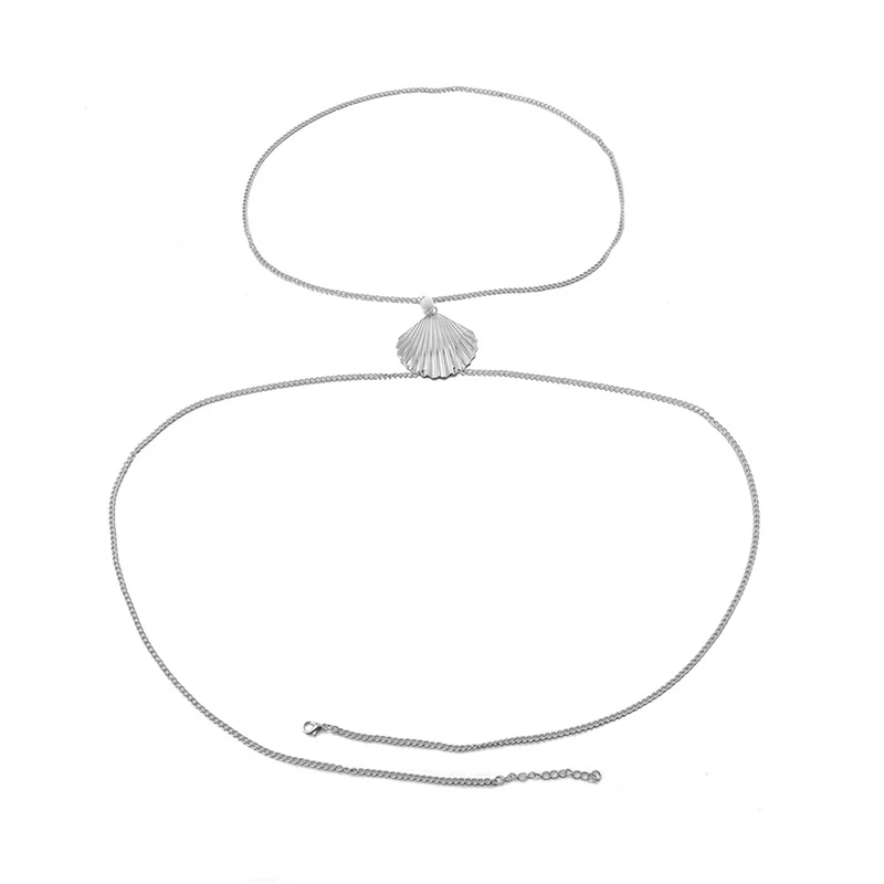 DoreenBeads простой Стиль пляжные ожерелье для вечеринки с живота цепочка модные, пикантные основа Форма Украшения для тела для Для женщин цельнокроеное платье