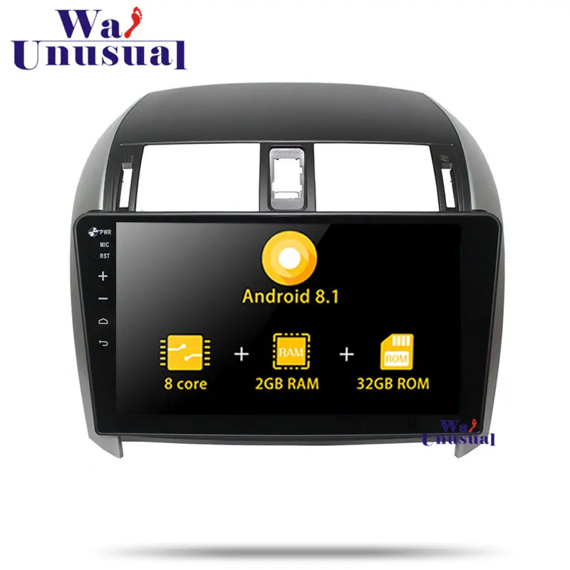 Wanusual 10.1 "Octa core 32 г 2 г Оперативная память Android 7.1 GPS навигации для Toyota Corolla 2007 2008 2009 2010 2011 2012 2013 с BT WI-FI