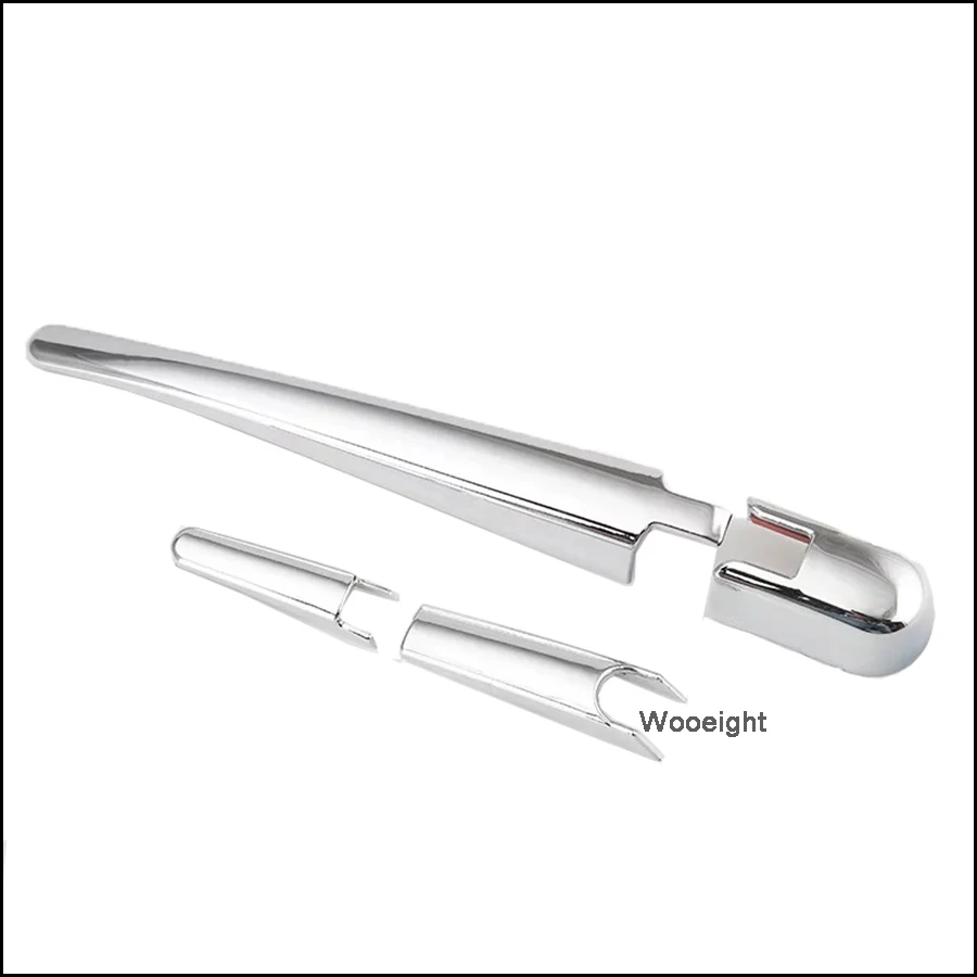 For Mitsubishi Outlander 2013 2014 2015 2016 2017 2018 Chrome Rear Window Wiper Arm Blade Cover Trim Garnish Molding (3)