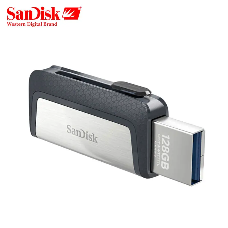 Sandisk SDDDC2 Экстремальный тип-c 128 Гб 64 Гб двойной OTG USB флэш-накопитель 32 ГБ флеш-накопитель USB флешка Micro USB Тип C 16 Гб
