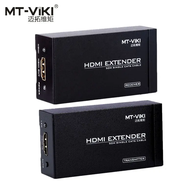 mt-viki-50m-150fthdmiエクステンダー-cat-rj45lanケーブル14エクステンションリピーターmt-ed05経由