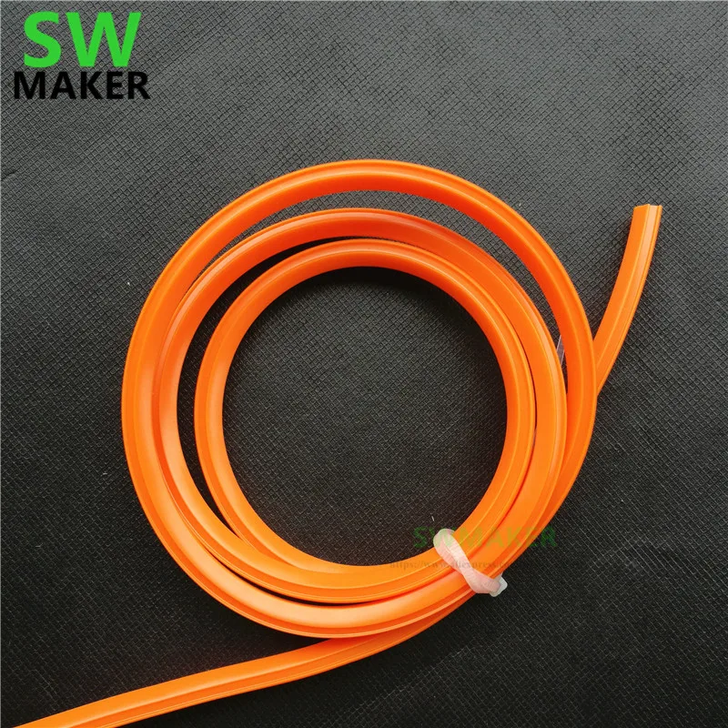 1meter Orange 20 30 series 6mm flat seal PVC for aluminum profile soft Slot Cover/Panel CNC C-Beam machine Creality 3D printer